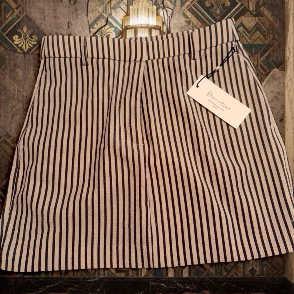 Harver + Blair Striped A-Line Skort
